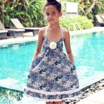 Robe c�r�monie boh�me fleurie liberty eugenie violet lilas