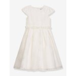 Robe de c�r�monie dmilla avec ceinture fleurie fille danamade �cru