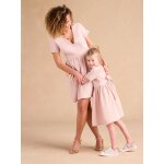 Robe de crmonie femme capsule mre / fille envie de fraise rose poudr