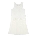 Robe de cérémonie plissée blanc Robe de cérémonie plissée blanc