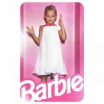 Robe de crmonie voile de coton col ang alizee blanc orange