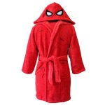 Robe de chambre imprime  capuche, spiderman home mask rouge