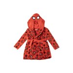 Robe de chambre polaire spiderman rouge