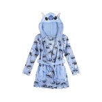 Robe de chambre polaire stitch bleu