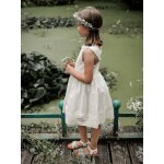 Robe charlotte - cort�ge arabesque blanc vif uni