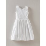 Robe charlotte - cortge arabesque blanc vif uni