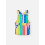 Robe chasuble en coton avec imprimé rayures multicolore Robe chasuble en coton avec imprimé rayures multicolore
