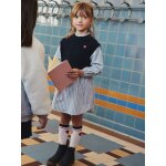 Robe - chemise effet 2 en 1 fille marine