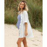 Robe chemise de grossesse et d'allaitement bertille blanc