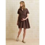 Robe chemise grossesse chocolat