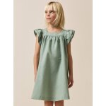 Robe cl�mence lin et coton - collection f�tes et mariages celadon