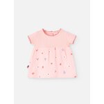 Robe combine  manches courtes rose