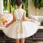 Robe de cort�ge et tulle � paillettes hepburn blanc dor�