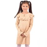 Robe costume indien en su�dine squaw beige