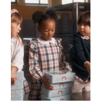 Robe en coton  carreaux brothers & sisters beige clair