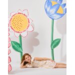 Robe en coton � carreaux avec volants b&s blanc