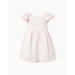 Robe en coton florale blanc