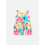 Robe en coton avec imprim fleurs multicolore