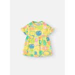 Robe en coton avec imprim fruits jaune