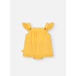 Robe en coton avec volants jaune