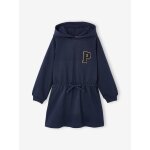 Robe courte � capuche fille marine