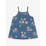 Robe courte fille denim bleu jean