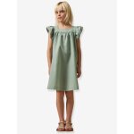 Robe courte fille vert sauge