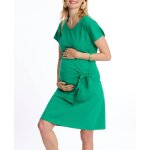 Robe courte de grossesse et d'allaitement matelot vert