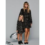 Robe courte manches longues capsule famille chocolat