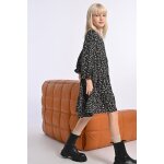 Robe courte volante  imprim noir