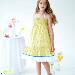 Robe demoiselle d'honneur boh�me liberty esmeralda jaune fleuri
