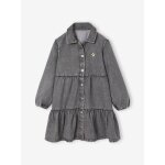 Robe en denim léger fille denim gris Robe en denim léger fille denim gris