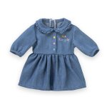 Robe denim manches longues pour poupe ma corolle multicolore