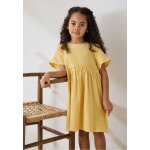 Robe enfant en gaze de coton camila jaune