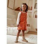 Robe enfant en velours c�tel� manouk orange