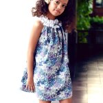 Robe Été fleurie liberty et manon bleu lilas Robe Été fleurie liberty et manon bleu lilas