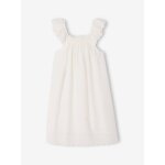 Robe �vas�e coton broderie blanc