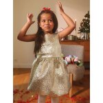 Robe de f�te fille sans manches dor�