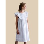 Robe fille alma - cort�ge arabesque blanc casse