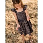 Robe fille broderie anglaise gris ardoise