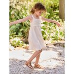 Robe fille crochet bretelles �cru