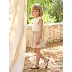 Robe fille effet 2 en 1 �cru