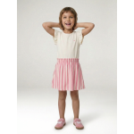 Robe fille effet 2 en 1 ray� rose
