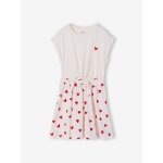 Robe fille effet 2 en 1 vanille