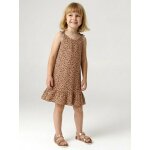 Robe fille fine bretelles jersey beige