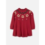 Robe fille imprim�e fleurs rouge