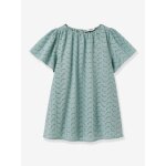 Robe fille josphine broderie anglaise - cortge parfum cyrillus vert d'eau