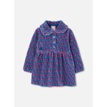 Robe fille en maille imprim�e fleurs multicolore