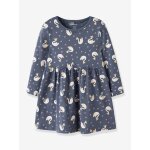 Robe fille � manches longues name it bleu gris�