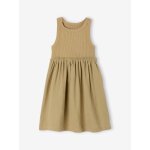 Robe fille sans manches kaki
